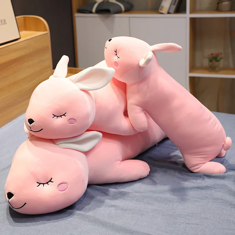 

Lovely rabbit, plush toy, girl, lovely pink doll