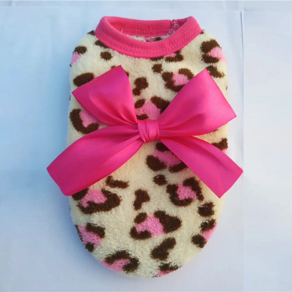 Платье для собак кошек щенков теплое вязаное пальто одежда жилет куртка питомца