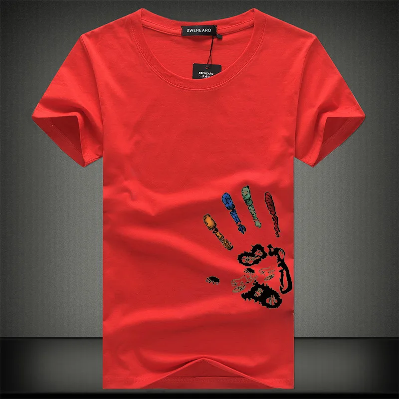 New Mens T Shirts Fashion Summer O-Neck Slim Fit Short Sleeve Shirt Men Mercerized Cotton Brand-Clothing Casual T-Shirt | Мужская одежда