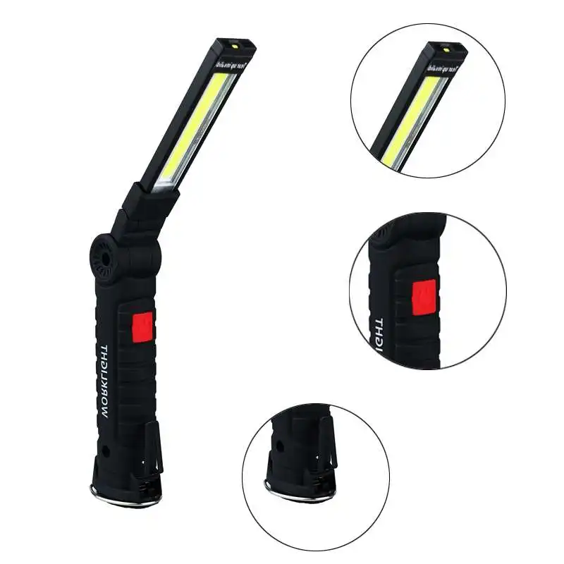 COB Work Lights with USB Cable Super Bright LED Desk Lamps Vehicle Magnetic Base 360 Degree Adjustable Lantern | Освещение