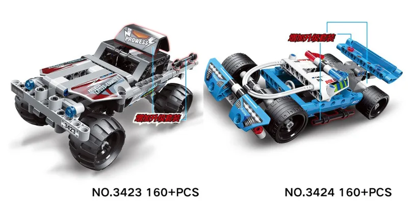 DECOOL 3382/3423/3424 technic formula speed Champions racer car sets model building blocks city avion MOC F1 Enzoed