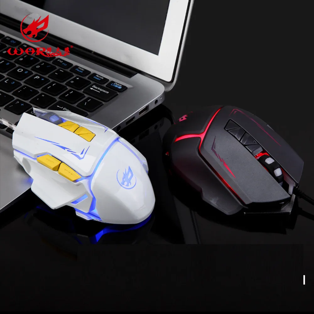 EPULA 2019 NEW Fashion Wired Mouse 7Color LED 3200 DPI 6Button Macro Definition Programming Gaming Mice EY01 | Компьютеры и офис