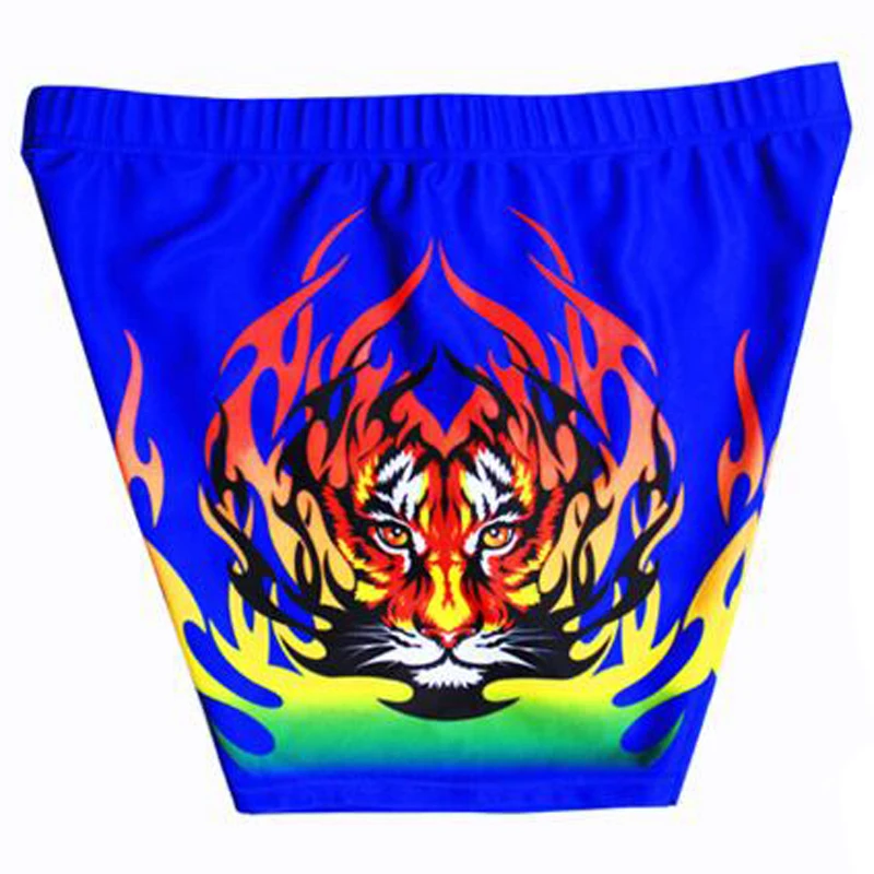

Men Tiger Flame Prints Swimming Trunks Beach Sea Swim Shorts Briefs Swimwear Pants Swimsuit Beachwear Bathing Suit Large Size