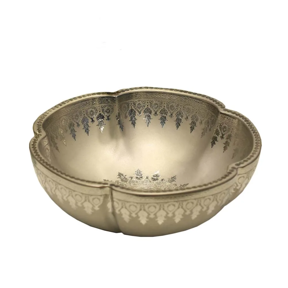 only sink Flower Counter Top Wash Basin Cloakroom Hand Painted Vessel Sink bathroom sinks silver counter washbasin LO741108 - Цвет: only sink
