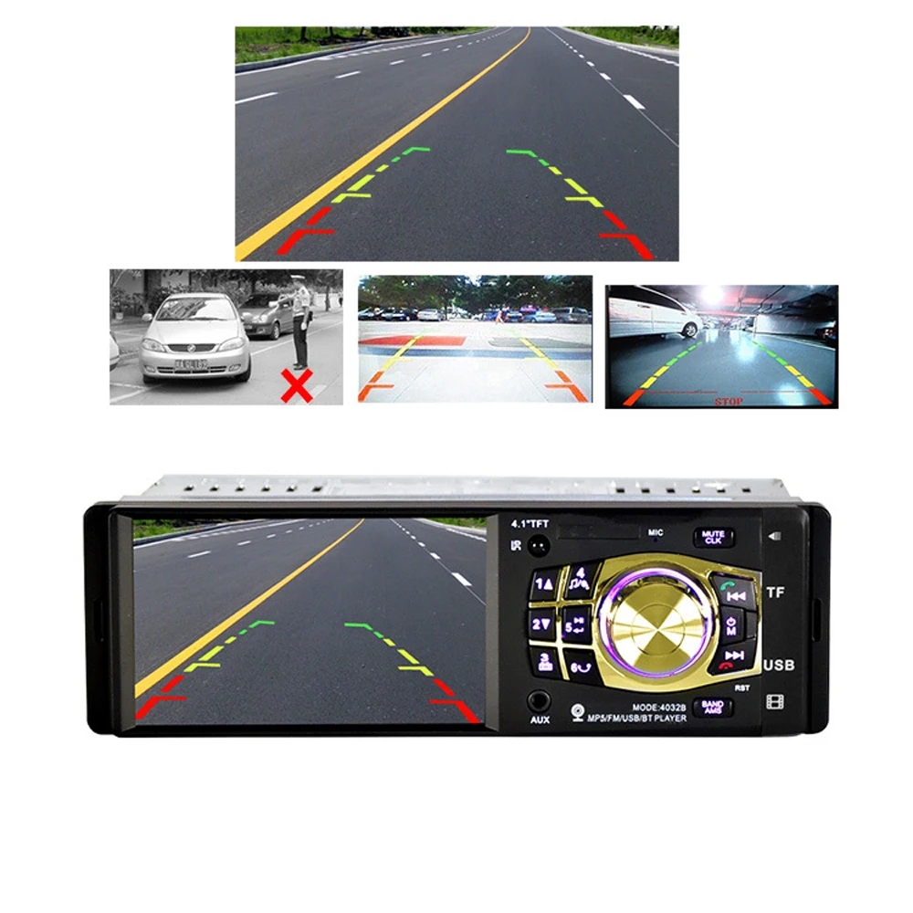 4032b автомобиля Радио плеер Авто 4.1 "Экран Bluetooth HD USB Video MP3/MP4/MP5 для стерео музыка| |