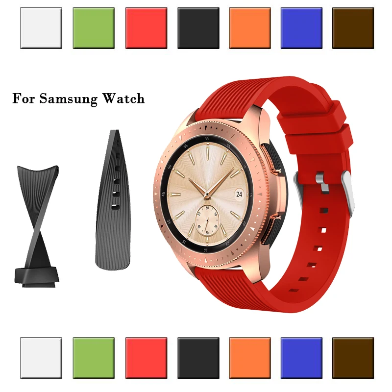 20 мм спортивный силиконовый ремешок для часов Samsung Galaxy Watch 42 46 Gear Sport/Gear S2