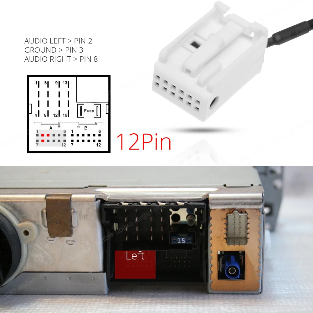 AtoCoto автомобиль Bluetooth Aux приемник адаптер 12 контактный кабель для BMW E60 E61 E63 E64 X3 Z4