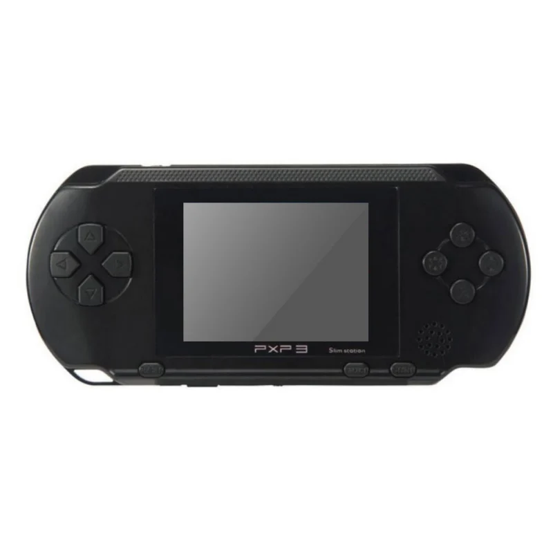 Портативный игровой плеер Модный lcd Перезаряжаемый для psp PVP игровая консоль Ретро Megadrive 16 Bit 150+ игры подарок для детей - Цвет: Черный