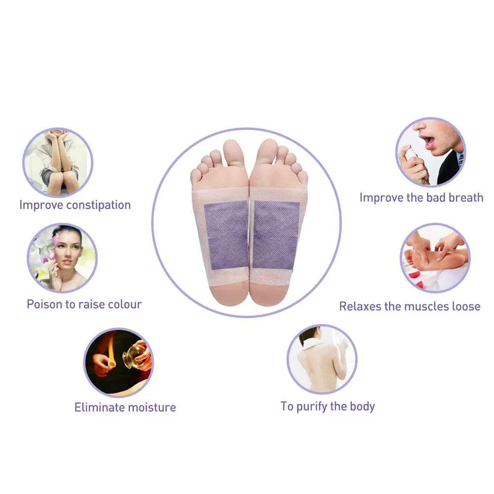 Пластырь для ног с эфирным маслом лаванды бамбуковым уксусом 12