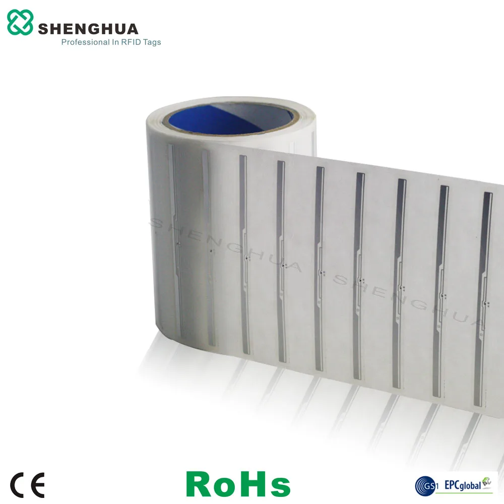 

1000 шт SH-I0201 129*9 мм Лучшая цена ISO стандарт UHF библиотеки бирка LABELRFID пассивная библиотека бирка для контроля доступа
