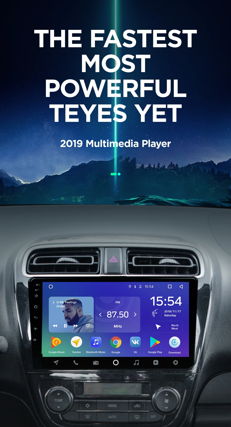 TEYES SPRO Штатное Головное устройство For Mitsubishi Mirage 6 2012- GPS Android 8.1 aвтомагнитола магнитола автомагнитолы Андроид для Мицуб