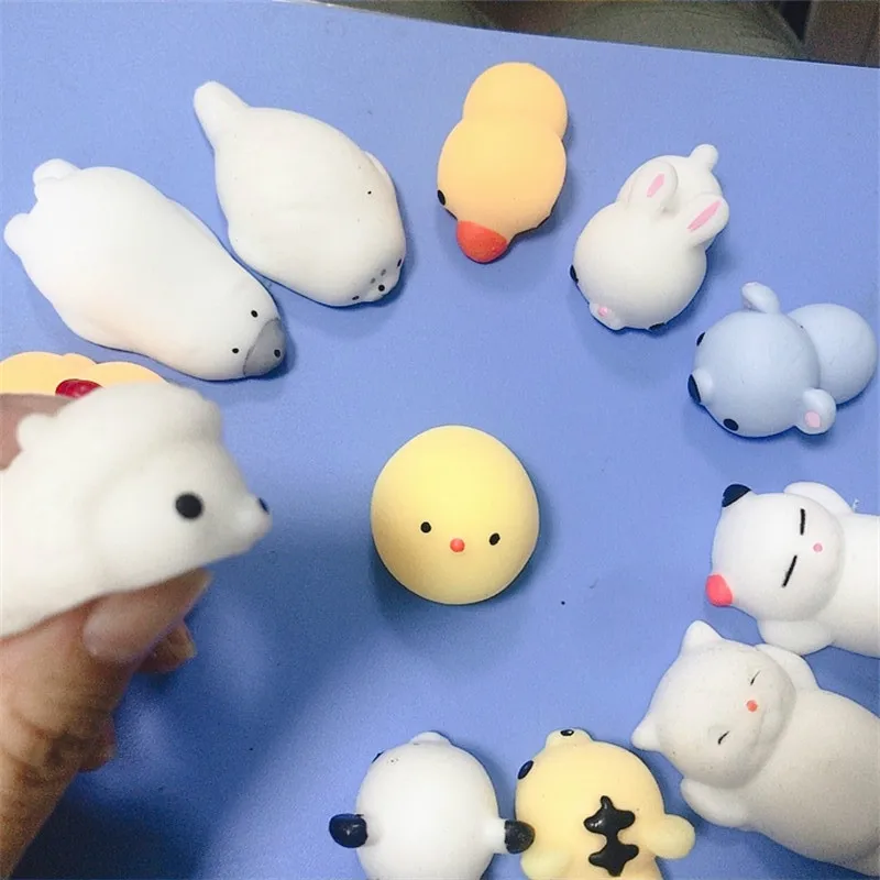 Мини Изменение цвета милый кот Антистресс мяч сжимает Mochi поднимающийся Abreact мягкий липкий снятие стресса забавная Подарочная игрушка
