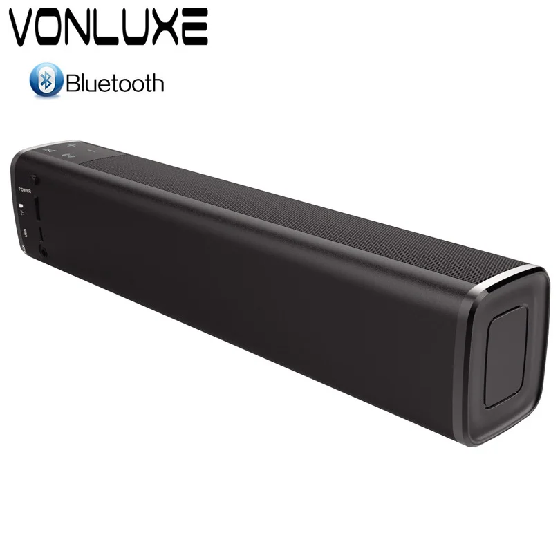 Большой Мощность 20 Вт Портативный Беспроводной Bluetooth Динамик Саундбар Super Bass