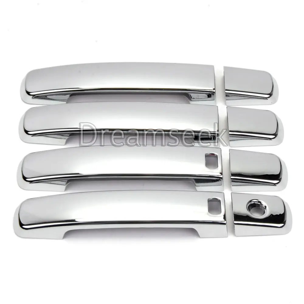 Крышка дверной ручки для Nissan Quest Frontier Maxima sentra Altima Qashqai с Умный Замок ABS Хромированная формовочная отделка - Цвет: With 2 Smart Keyhole