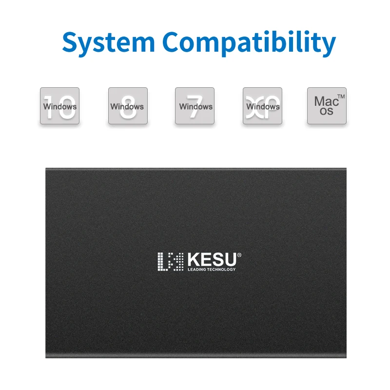 KESU 2.5 inch Portable External Hard Drive HDD HD Disk for PC Mac Desktop Laptop USB 3.0 High Speed Write and Read | Компьютеры и офис