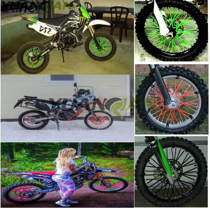 Универсальный Мотоцикл Байк Enduro по бездорожью обод накладки для спиц колеса 150 125