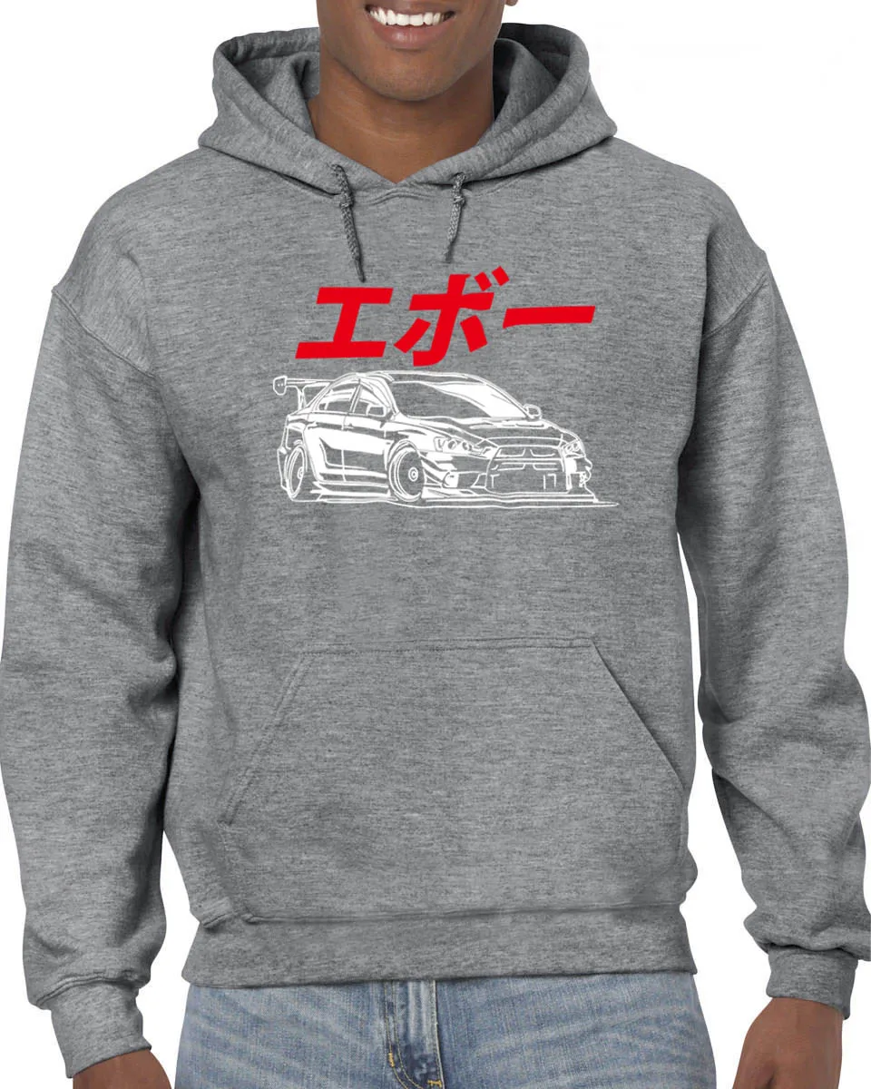 2019 нового модного бренда Толстовки с капюшоном и EVO Япония S 3XL Mitsubishi JDM Толстовка