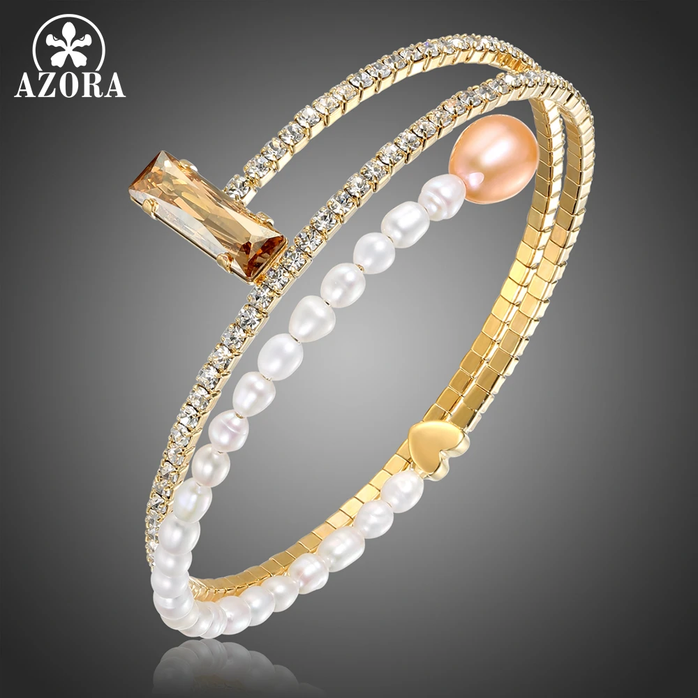 Азора бокал для шампанского Австрийские кристаллы Регулируемый перламутровые