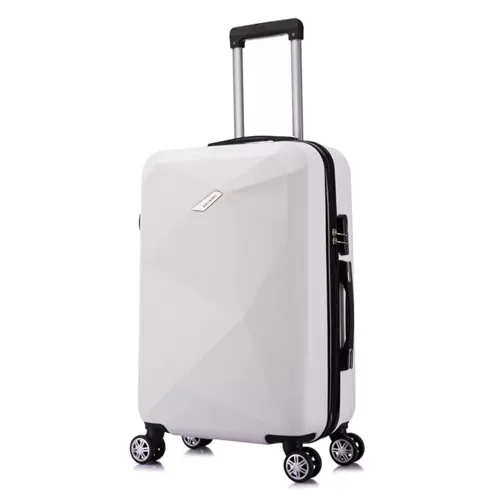 white Klqdzms 20/24 дюймов дорожная костюм чехол прокатки Чемодан комплекты чемодан на колесиках чехол Женская косметическая сумка для ручной клади Чемодан на колесах - Цвет: white