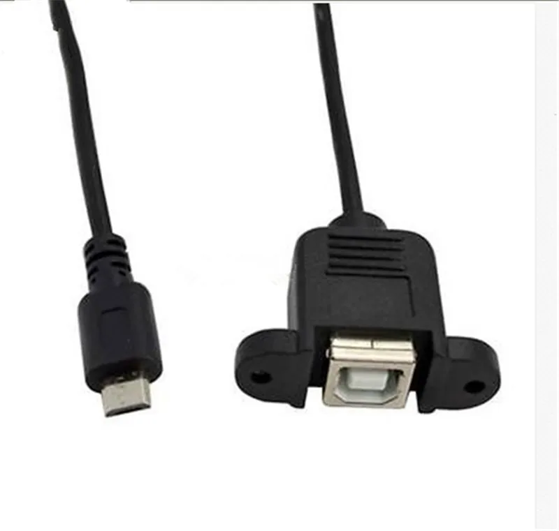 Панельное крепление для принтера с гнездом USB 2 0 B к Micro 5-контактный Штекерный