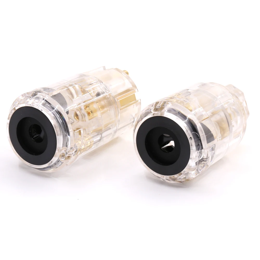 Hifi Позолоченный разъем питания ЕС IEC аудио HiFi латунный шнур переменного тока