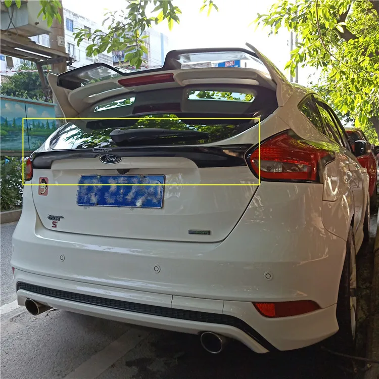 Для Ford Focus крыша спойлер хэтчбек высокое качество абс материал Автомобиля Заднее Крыло праймер цвет задний спойлер Подходит- фокус