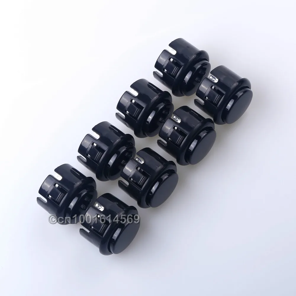 8 шт./лот аркадная кнопка с пластиковым переключателем Замена для кнопок SANWA OBSF-30