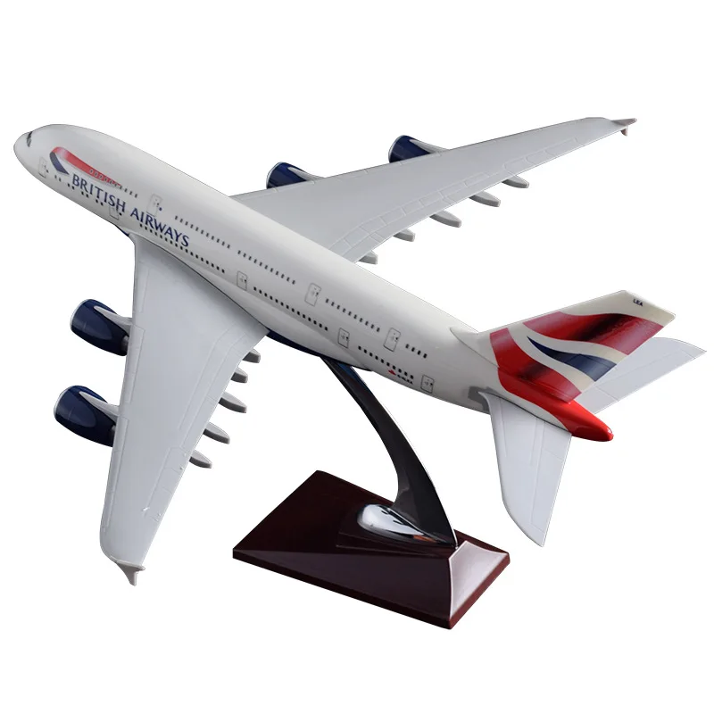 36 см Смола A380 Great British Airplane модель England Airlines Airways самолета подставка для британская