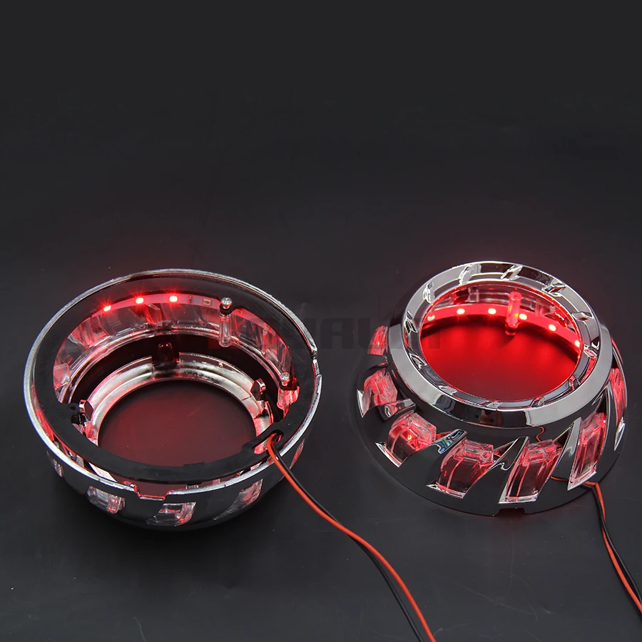 ROYALIN автомобиля светодио дный турбины дьявол Ангельские глазки кожухи подсветка