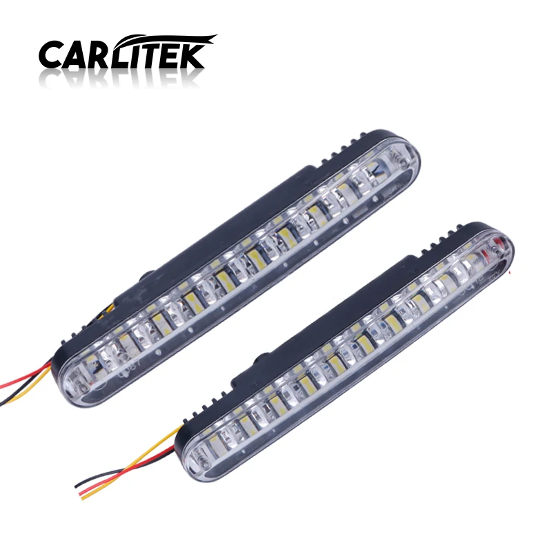 CARLitek 2 шт. мини светильник бар Белый DRL желтый указатель поворота 12 В дневной
