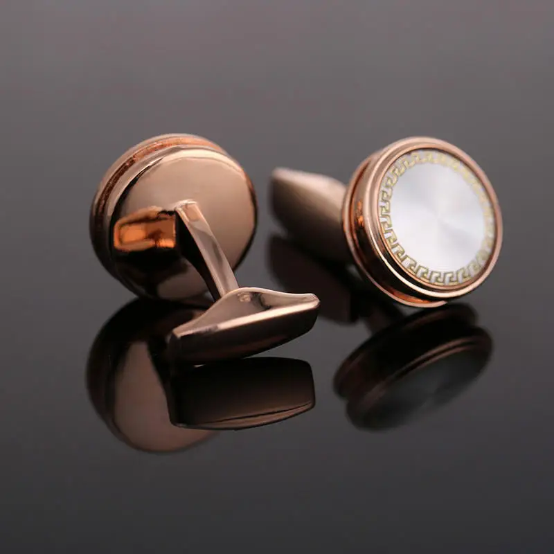 Новинка 2017 высококачественные запонки VAGULA французские с покрытием из розового