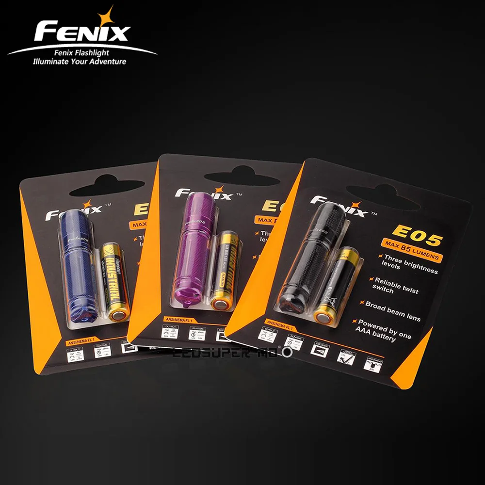 Fenix E05 издание мини EDC Ключ фонарик на цепочке Cree XP-E2 светодиодный брелок фонарик с батареей AAA