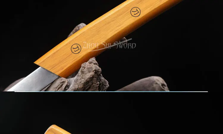 New Katana Sword Samurai sword Handmade Metal steel Solid wood yellow scabbard Home decorations sword