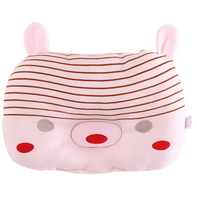 Cartoon Anti-rollover Head Positioner Sleep Shaping Pillow Pure Cotton Newborn Shape Anti-bias 0-1 Years Old | Мать и ребенок