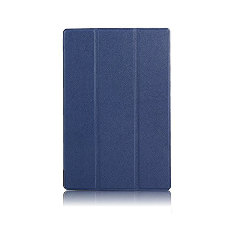 KiKiss чехол с магнитным держателем для sony Xperia Z2 Tablet, 10,1 дюймов, цветная Складная подставка из искусственной кожи, умный чехол, чехол для сна, пробуждение - Цвет: shen lan