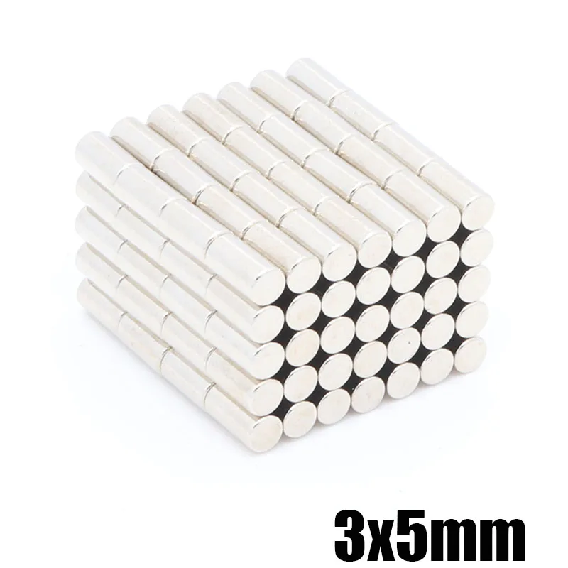500 шт 3x5 мм Мини сверх-редкоземельные дисковый неодимовый магнит 3*5 процесс