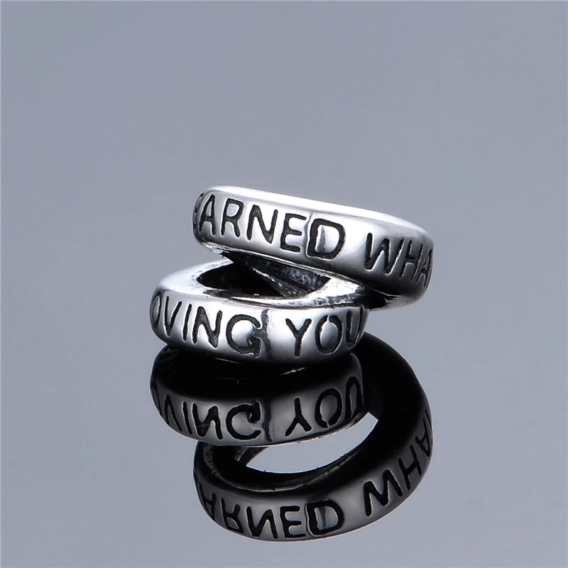 2 шт./лот I &quotVE узнал что такое любовь от любящего тебя шармы на память бусы