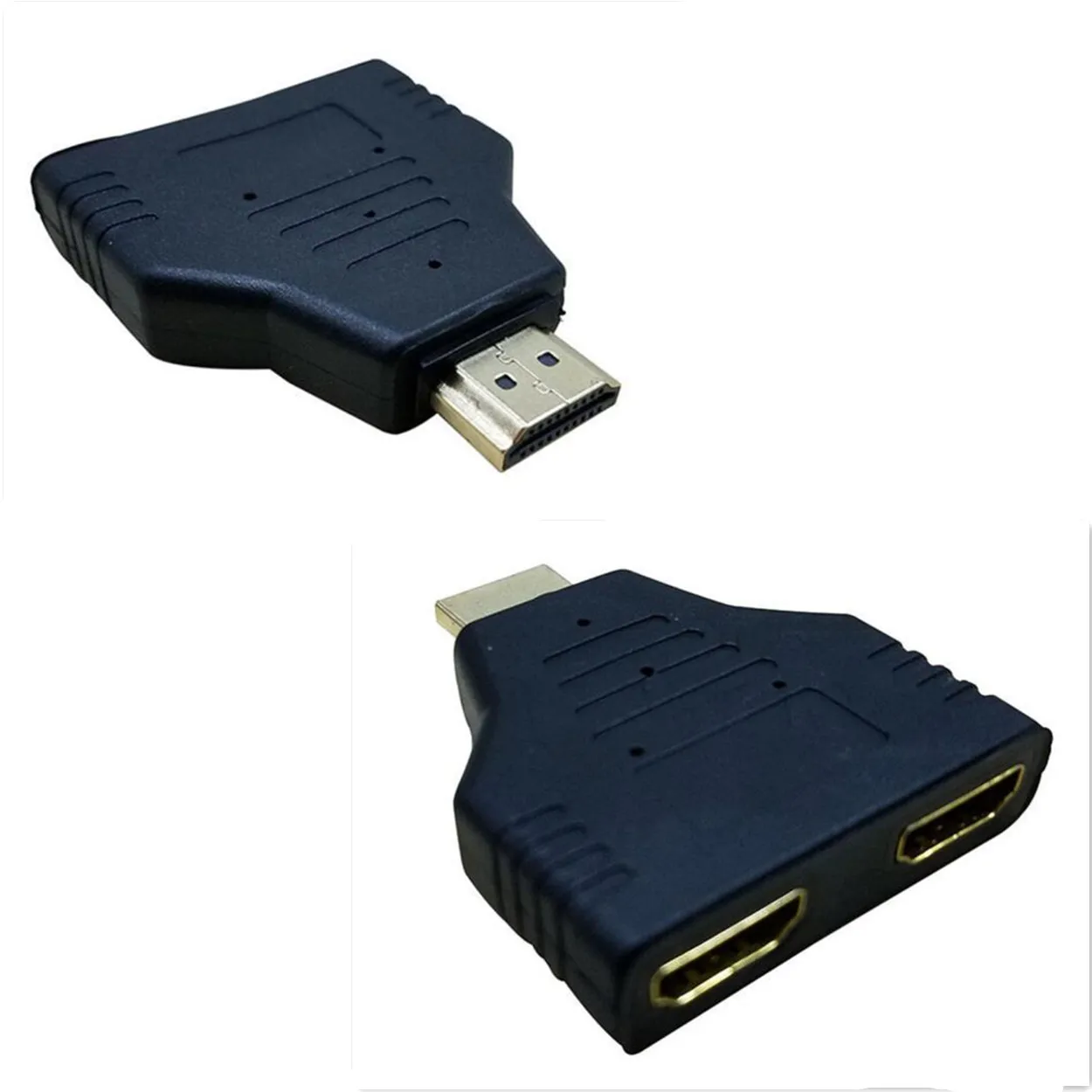 1080P HDMI штекер на 2 гнезда 1 в Выход разделитель адаптер преобразователь|male to male
