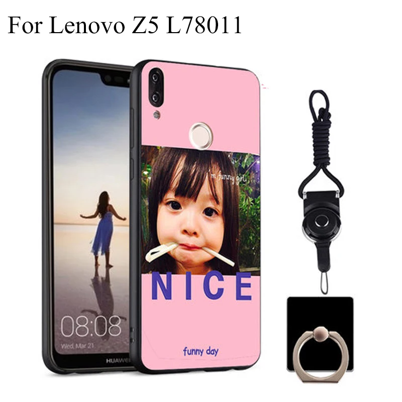 Мягкий чехол из ТПУ для телефона Lenovo Z5 L78011 Z 5 силиконовый черный простой мягкий