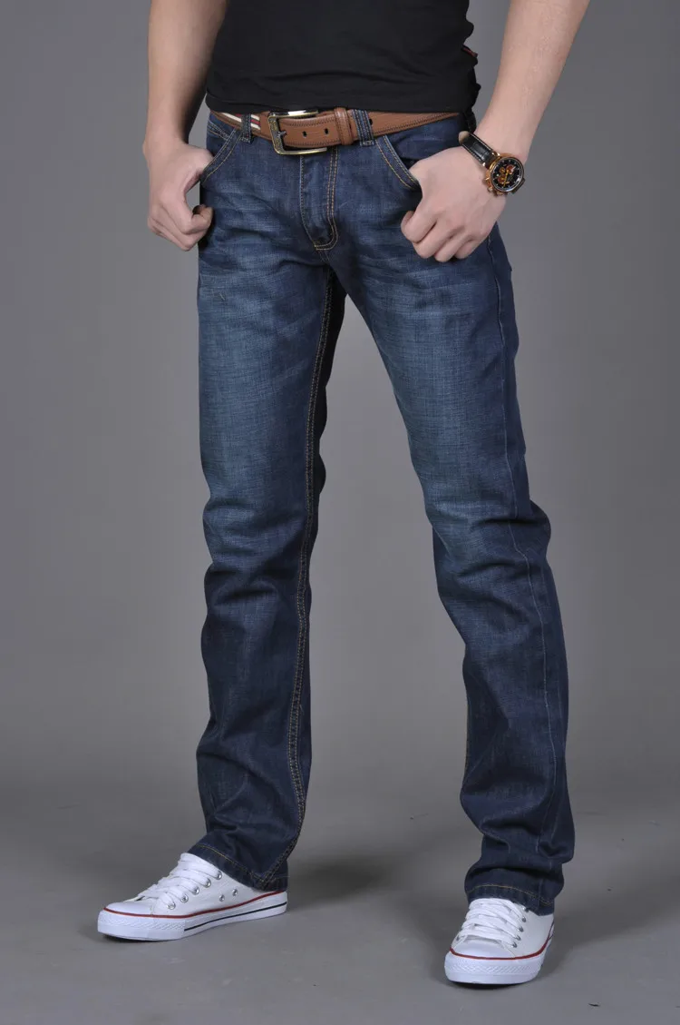 Free Shipping Bikers Jeans Blue Color Mens Fashion Brand Designer Men Retail Available | Мужская одежда