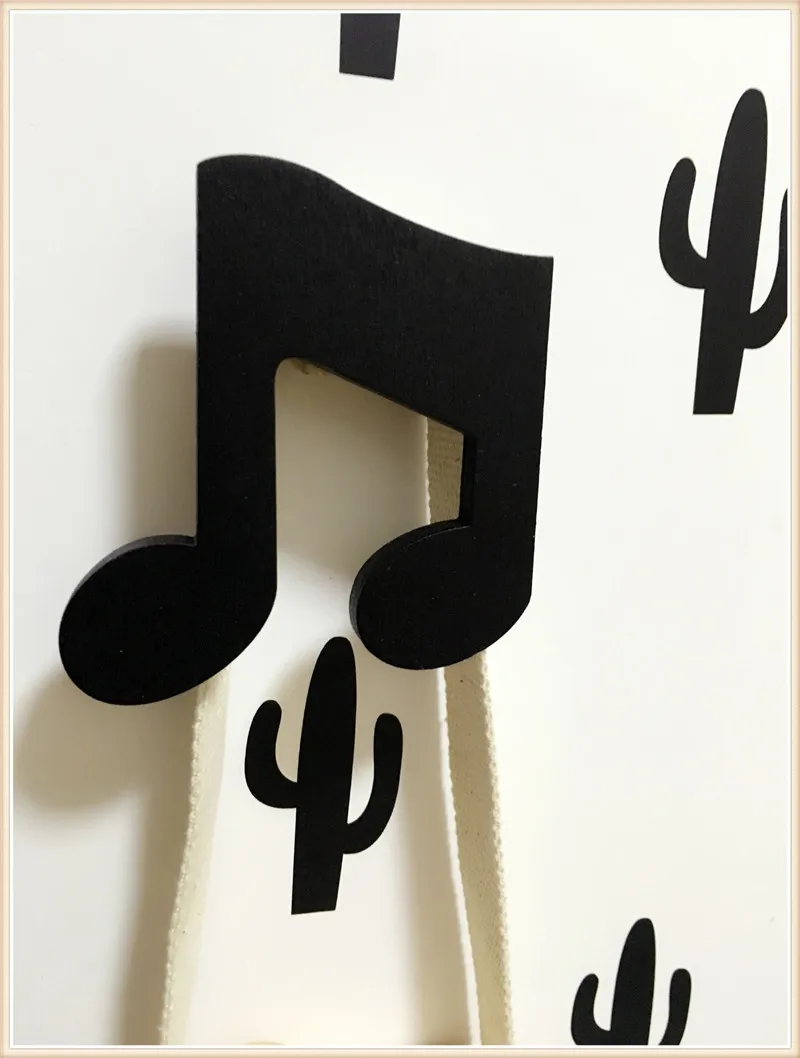 Крючок для нот в скандинавском стиле деревянный украшение детской комнаты