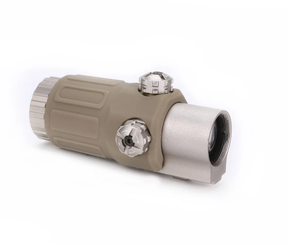 

Topsell Airsoft 3X Magnifier with Switch to Side Quick Detachable QD Mount for hunting black sand Free shippping