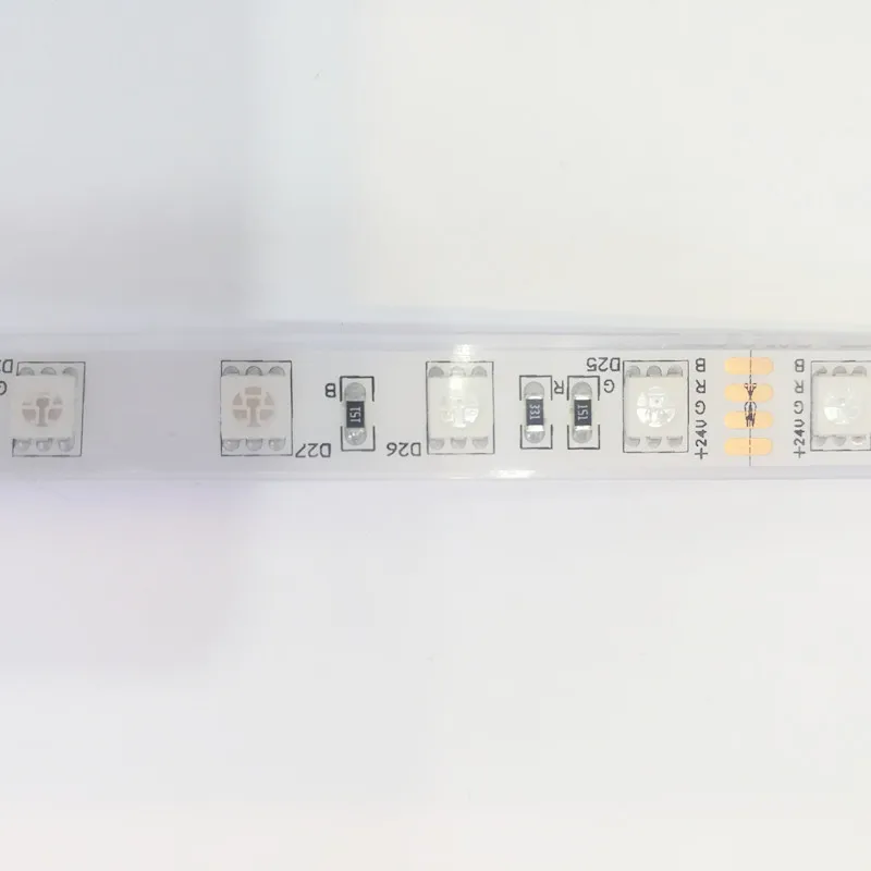 5 м 5050 RGB DC24V IP68 светодиодная лента SMD гибкий свет 60LED/M 300 светодиодов С Заполнение