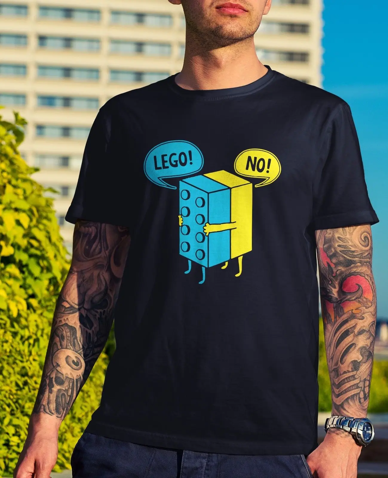 Мужская футболка Lego &quotобъятия&quot забавный подарок Новинка Шутка Nerd игрушка