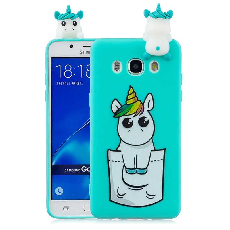 Etui для samsung J5 чехол для Galaxy J3 3D мультяшная Панда Свинья Единорог силиконовый чехол для Funda samsung J3 J5 J7 чехол