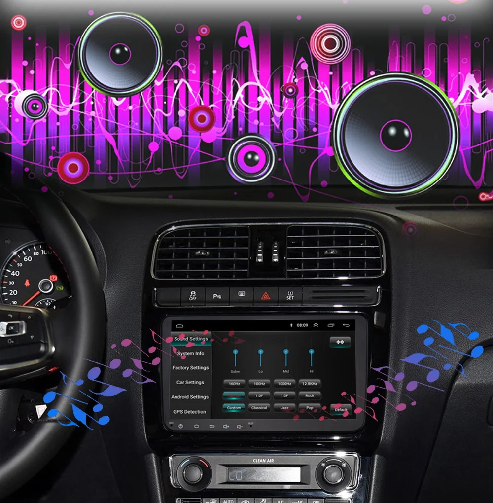 " Android 8.1 GO автомобильный радиоприемник GPS навигатор для Volkswagen Skoda Octavia Golf 5 6 Touareg Passat B6 Jetta polo Tiguan audio WIFI