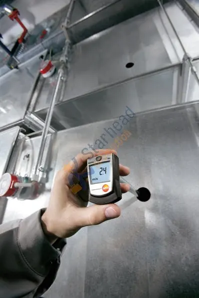 Термоанемометр Testo 405-V1 с держателем для воздуховода тестер расхода воздуха и