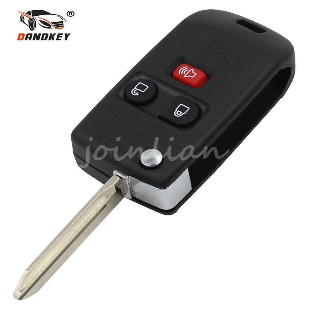 Dandkey складной автомобиль дистанционного флип Оболочки брелок для 2001 2011 ford Mercury Mazda