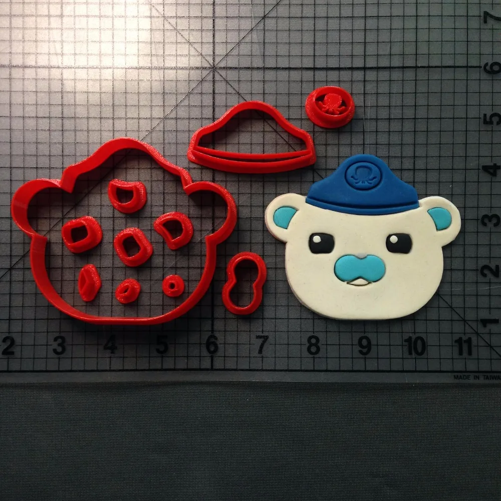 Набор для резки печенья из мультфильма &quotTV Octonauts&quot с 3D принтом | Дом и сад