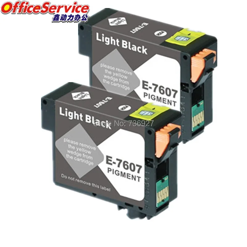2 фото черный T7601 новый совместимый картридж костюм для Epson суреколор SC P600